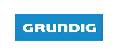 Logo Grundig auf blau